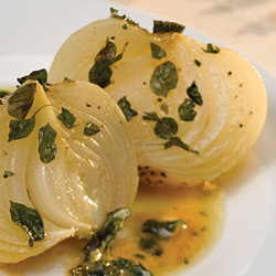 Roasted Onions with Herb Butter Sauce National Onion Association